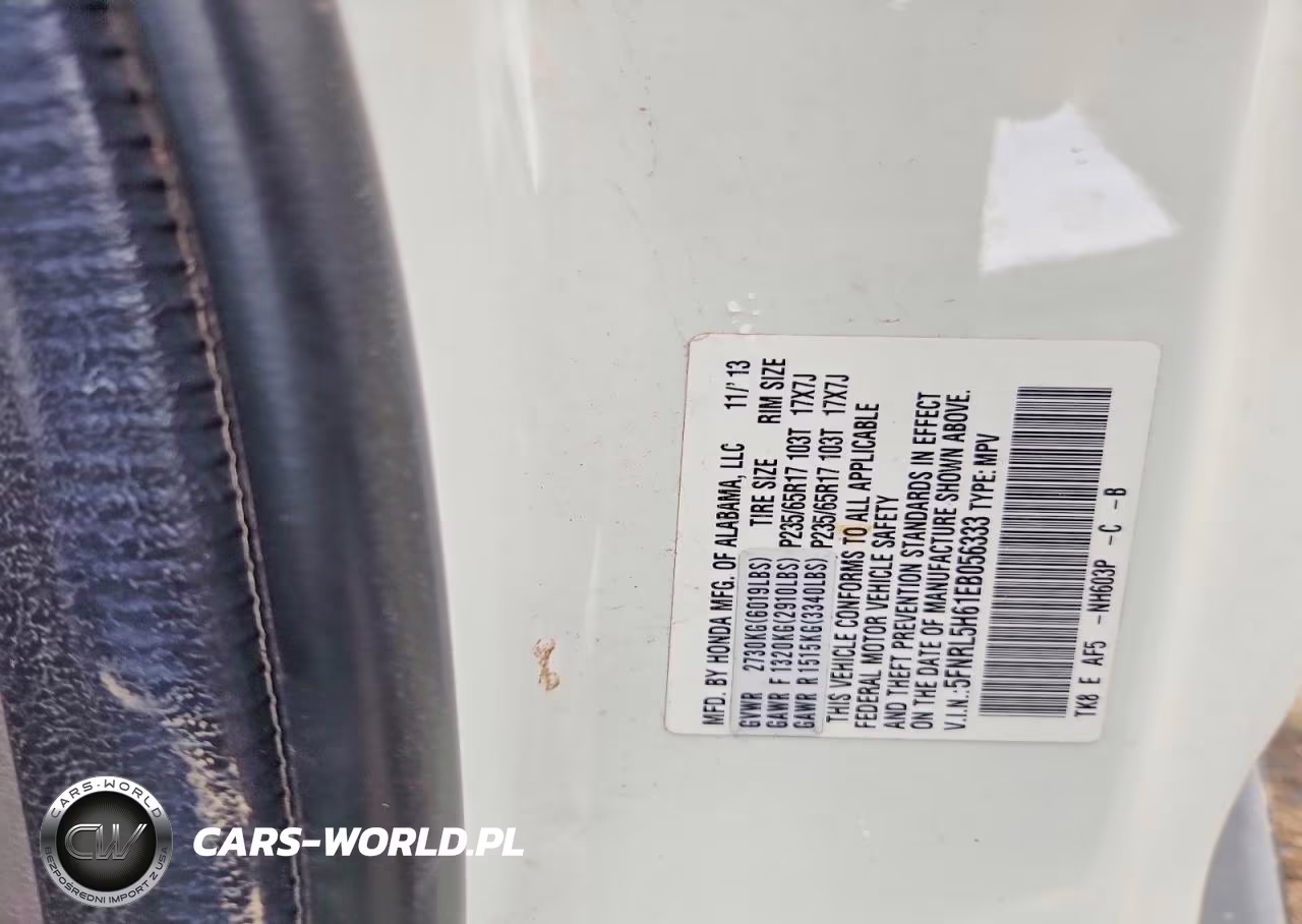 2014 Honda Odyssey Exl VIN:5FNRL5H61EB056333 - 13
