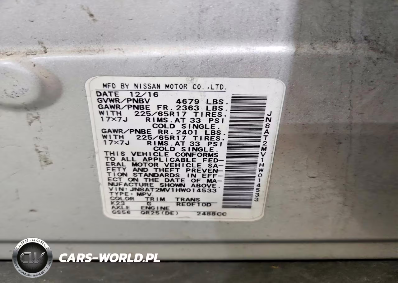 2017 Nissan Rogue S VIN:JN8AT2MV1HW014533 - 13