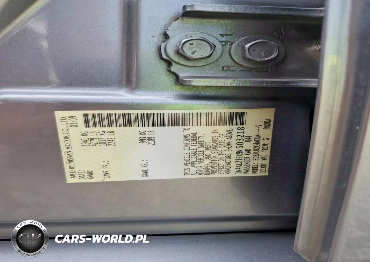 2009 Nissan Altima 2.5 VIN:1N4AL21EX9N503218 - 13
