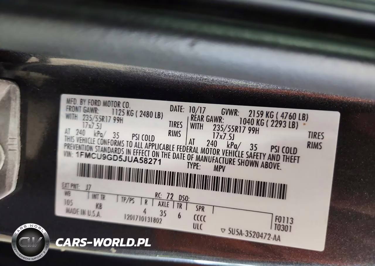2018 Ford Escape Se VIN:1FMCU9GD5JUA58271 - 13