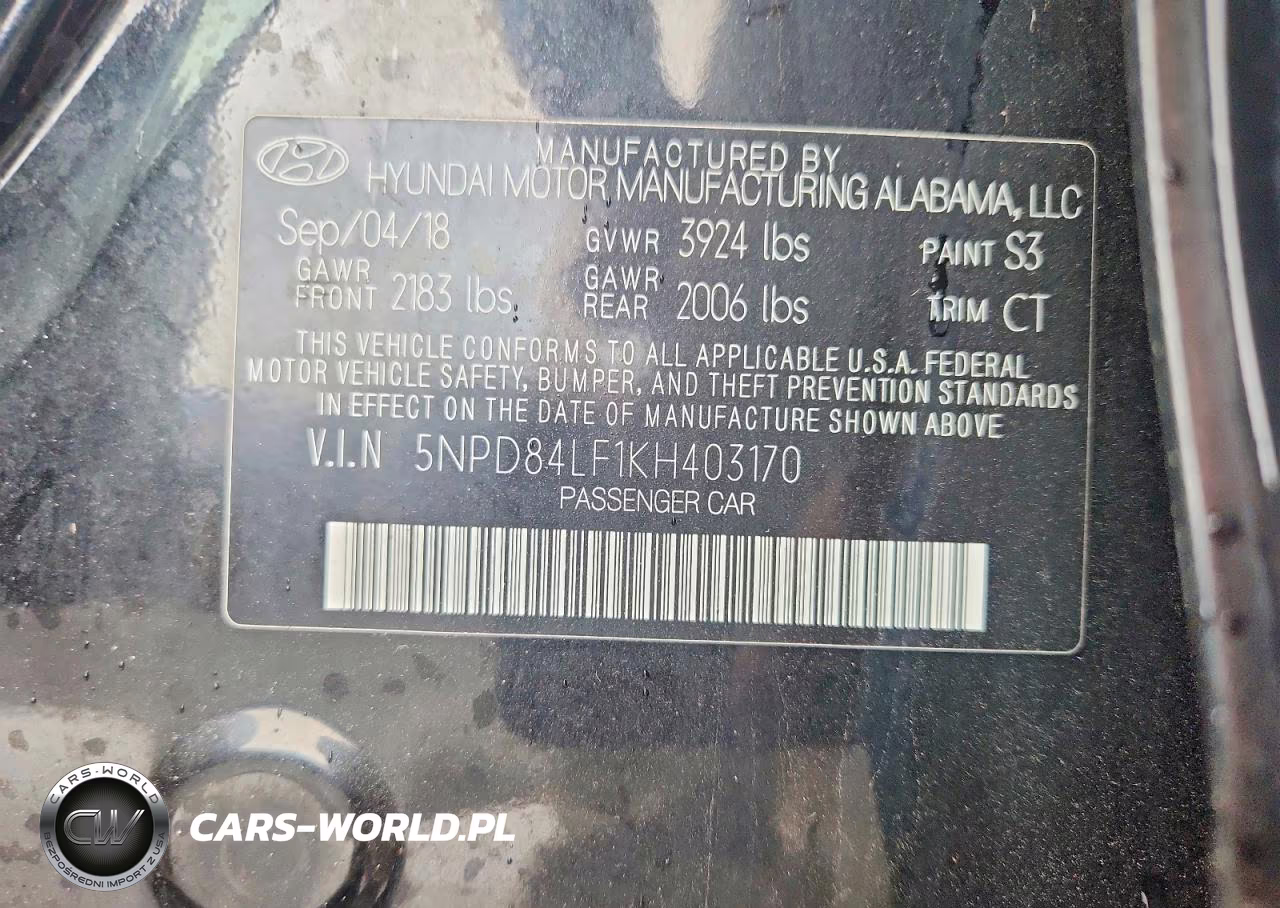 2019 Hyundai Elantra Sel VIN:5NPD84LF1KH403170 - 12