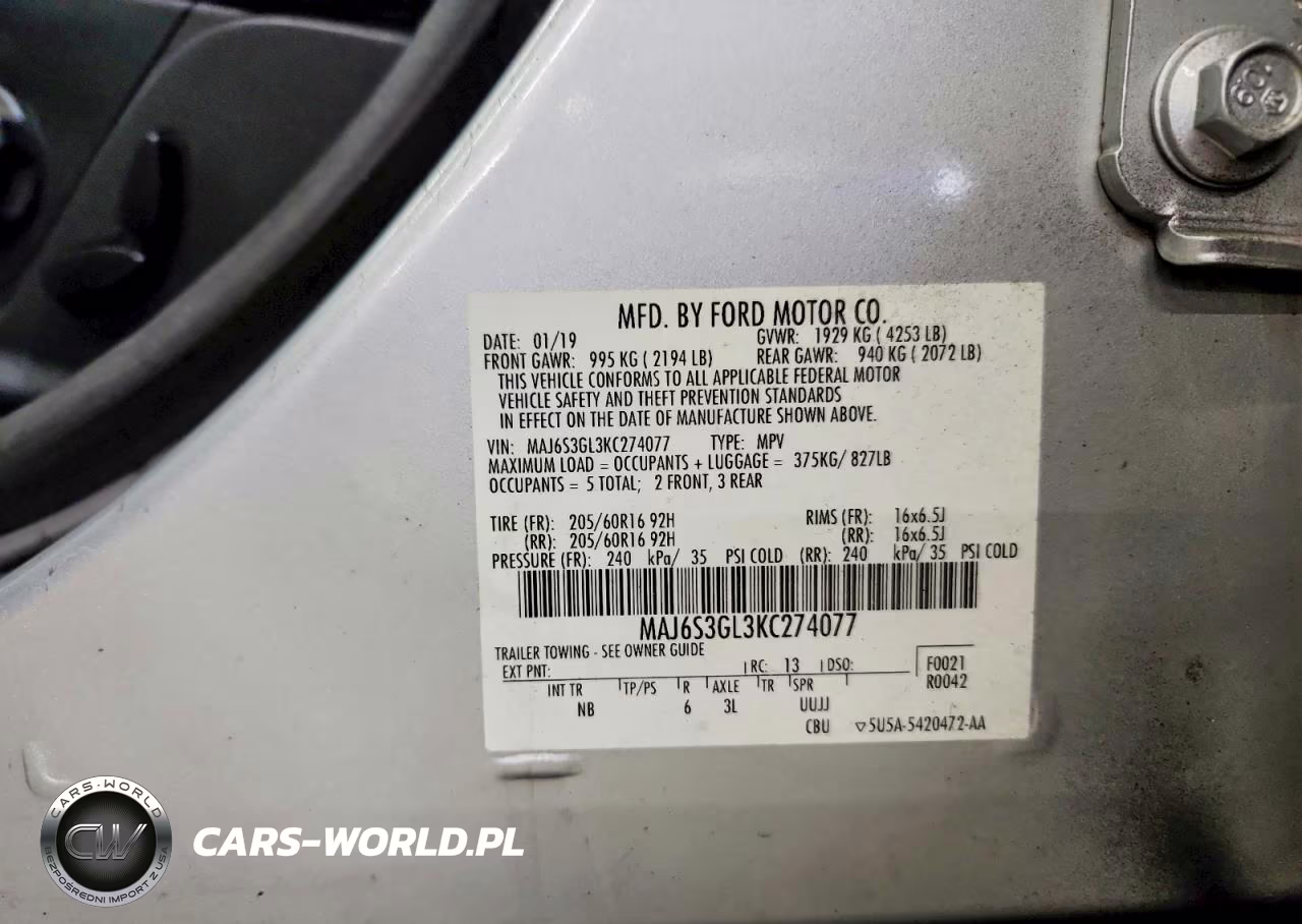 2019 Ford Ecosport Se VIN:MAJ6S3GL3KC274077 - 13