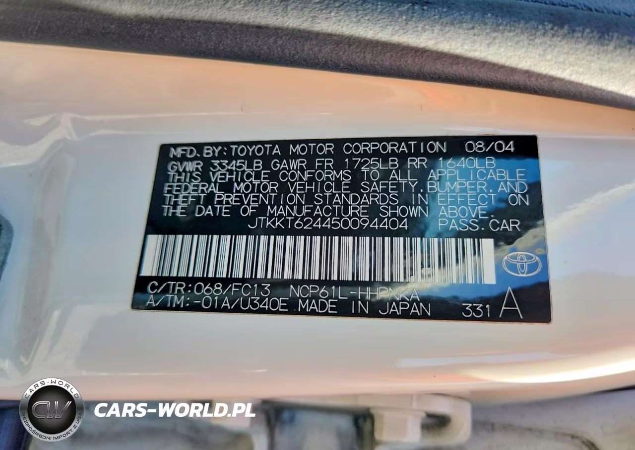 2005 Scion Xa Base VIN:JTKKT624450094404 - 12