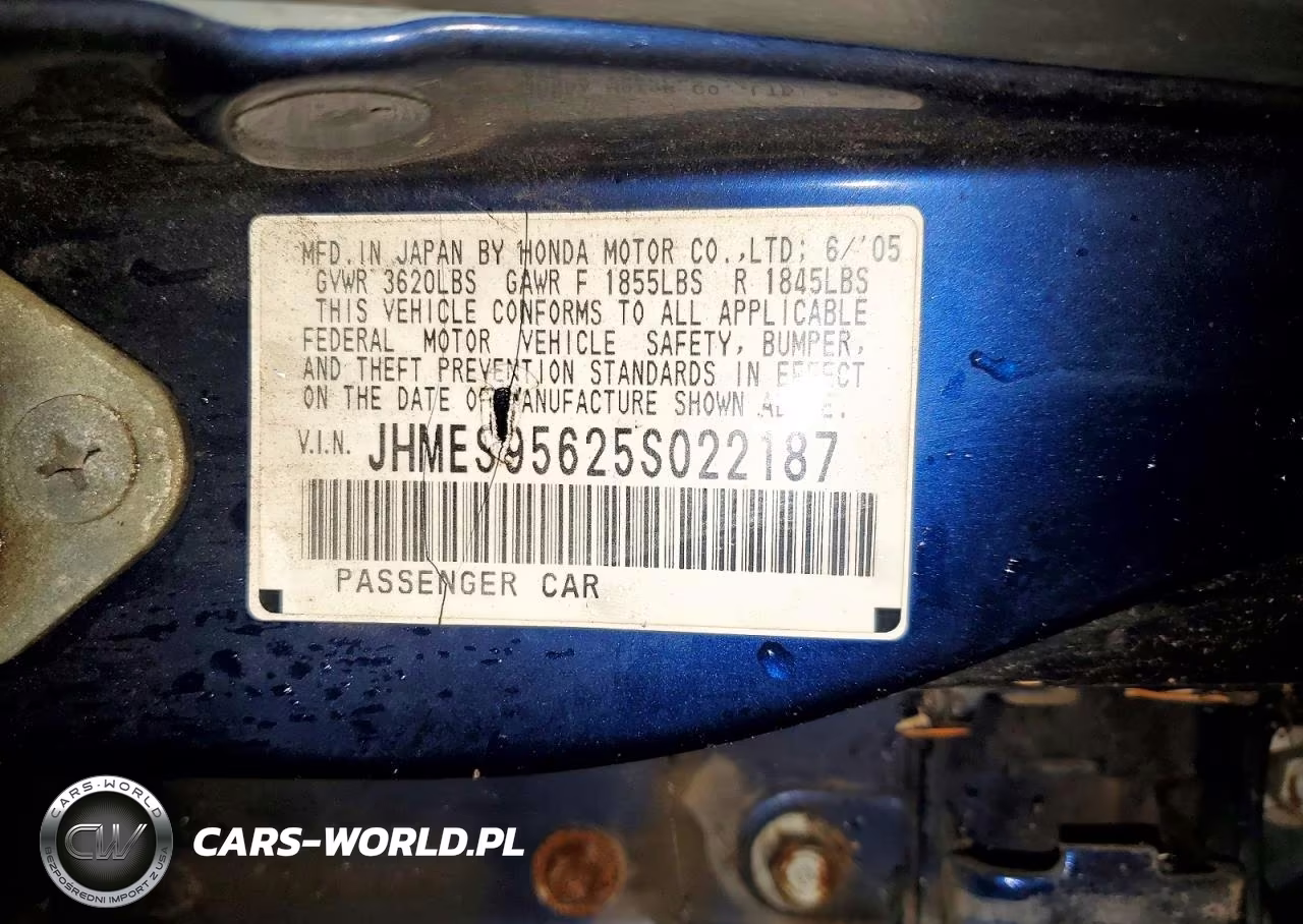 2005 Honda Civic Hybrid VIN:JHMES95625S022187 - 12