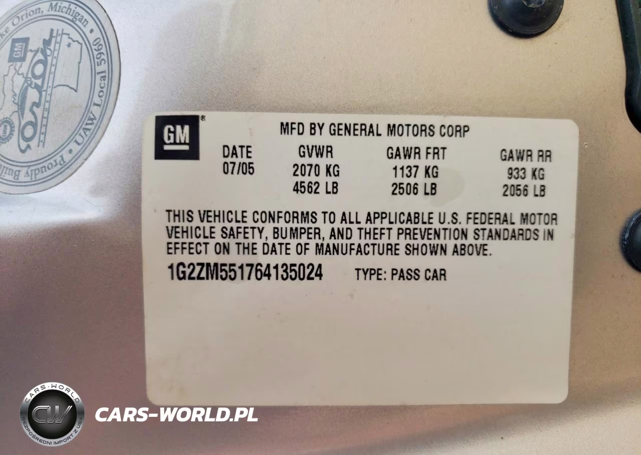 2006 Pontiac G6 Gtp VIN:1G2ZM551764135024 - 12