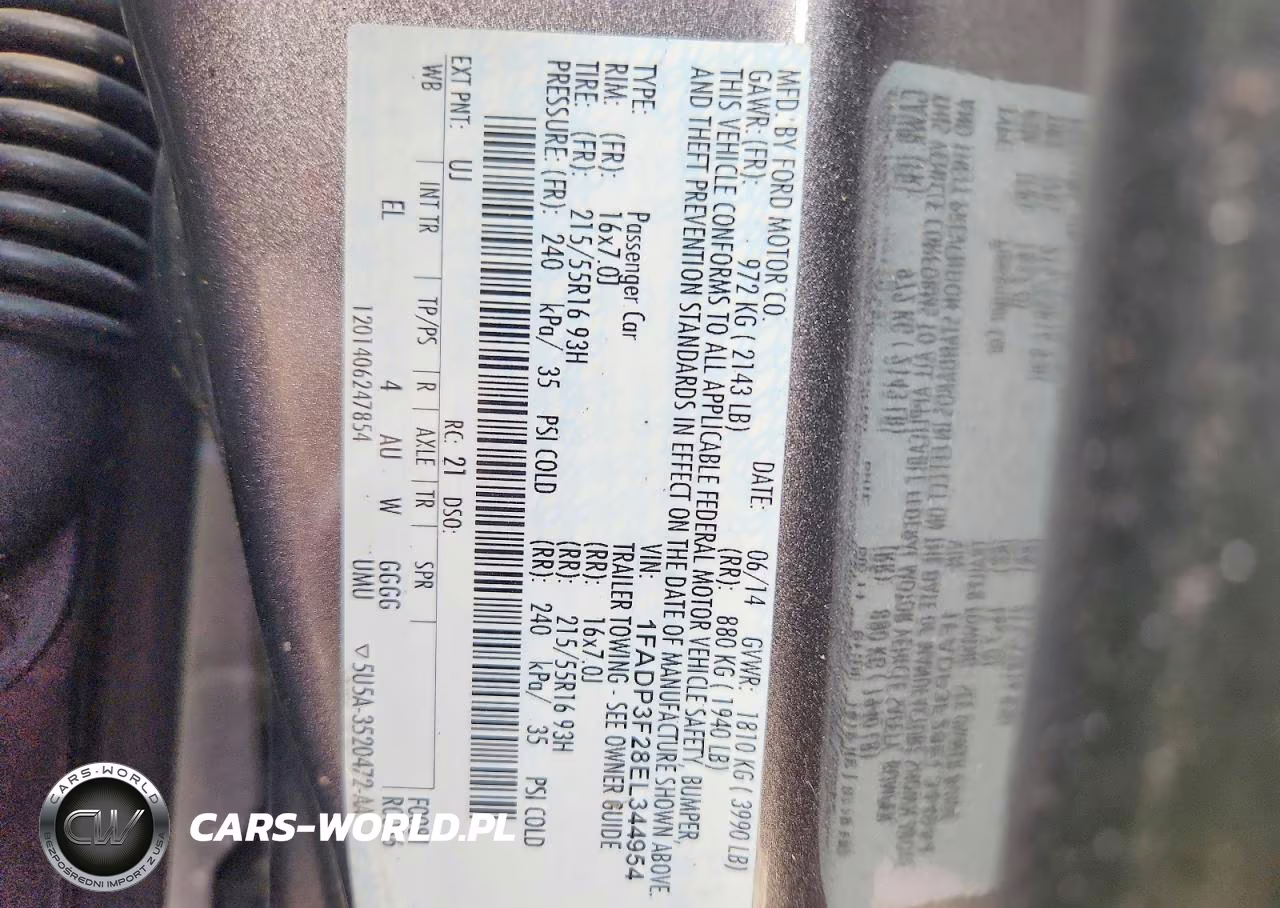2014 Ford Focus Se VIN:1FADP3F28EL344954 - 12