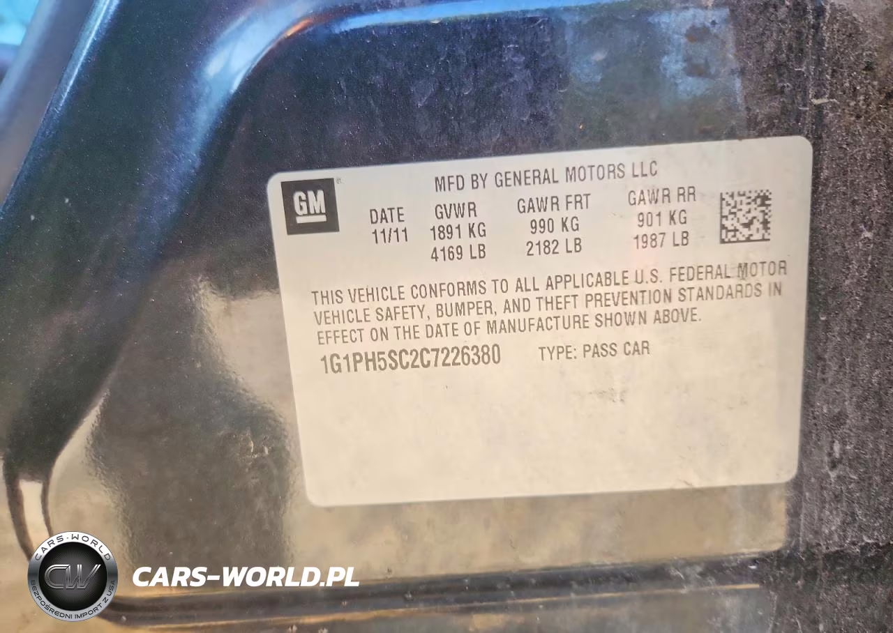2012 Chevrolet Cruze Ltz VIN:1G1PH5SC2C7226380 - 12