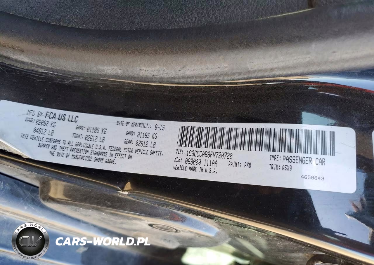 2015 Chrysler 200 Limited VIN:1C3CCCAB8FN720720 - 12
