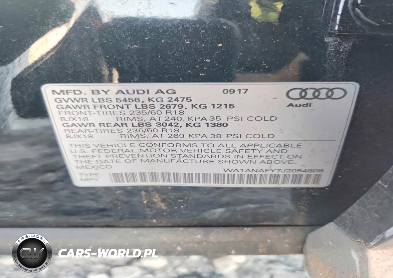 2018 Audi Q5 Premium VIN:WA1ANAFY7J2054808 - 13