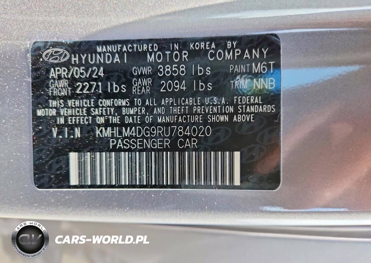 2024 Hyundai Elantra Sel VIN:KMHLM4DG9RU784020 - 12