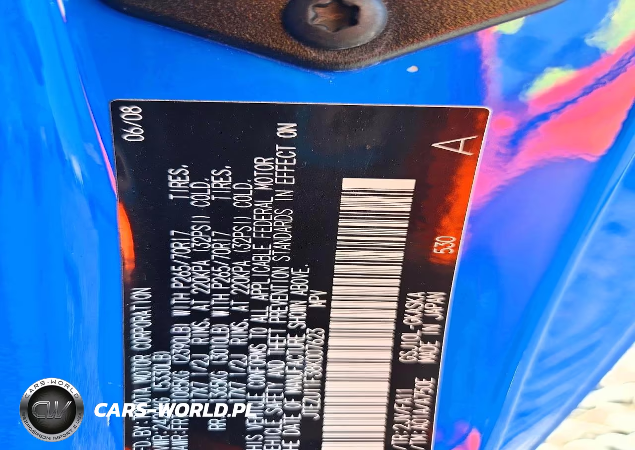 2008 Toyota Fj Cruiser Base VIN:JTEZU11F38K007623 - 13
