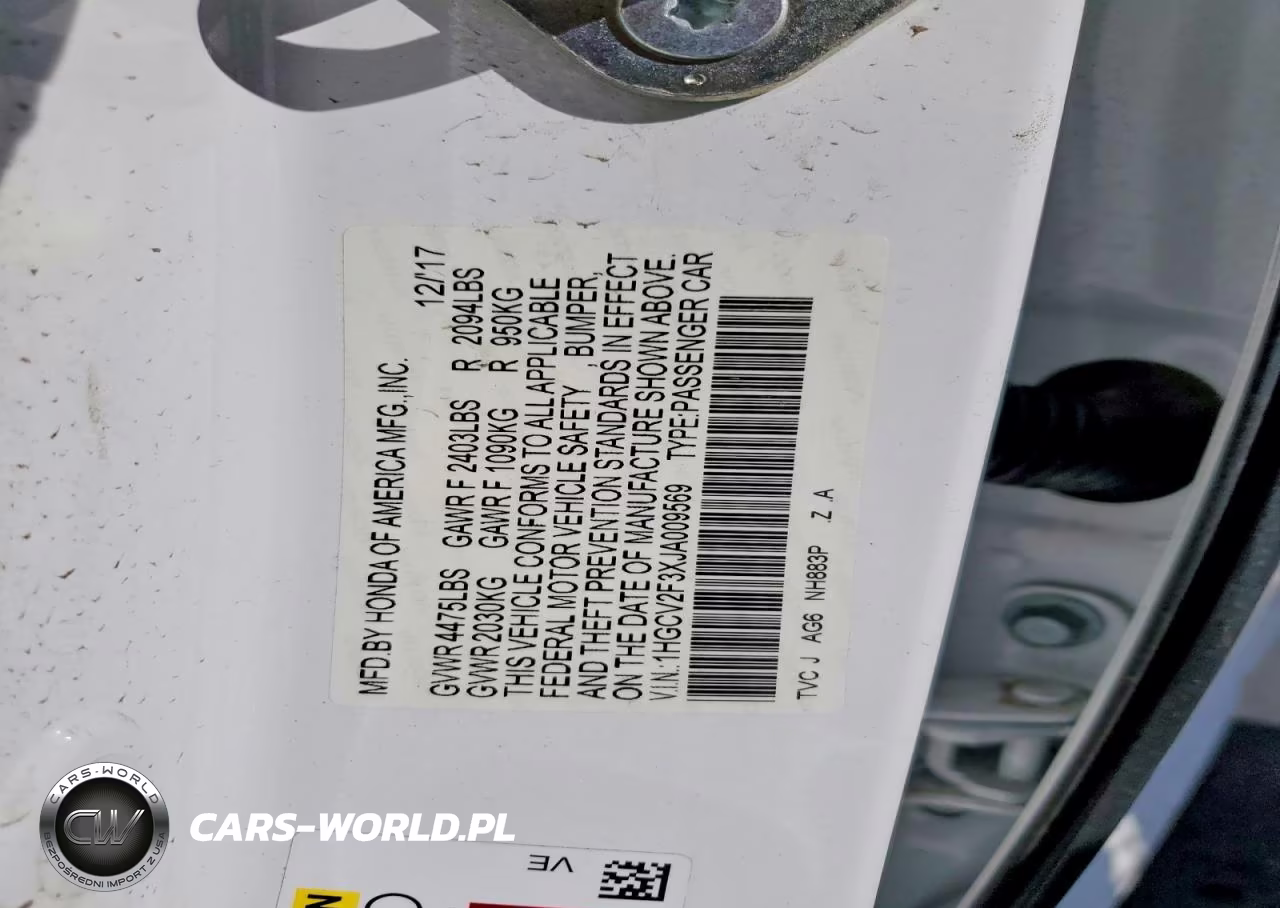 2018 Honda Accord Sport VIN:1HGCV2F3XJA009569 - 12