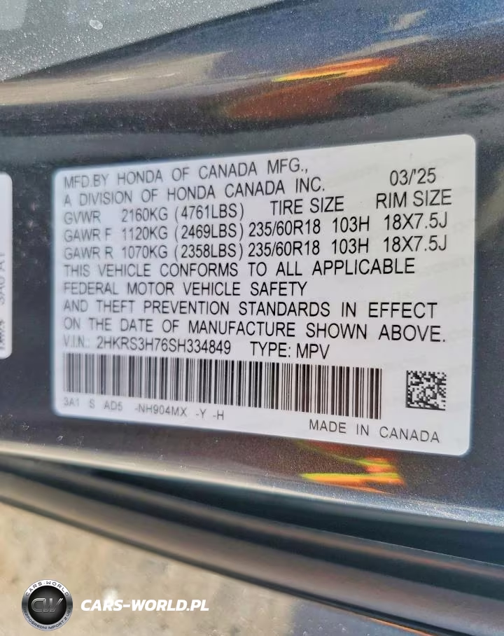 2025 Honda Cr-V Exl VIN:2HKRS3H76SH334849 - 13