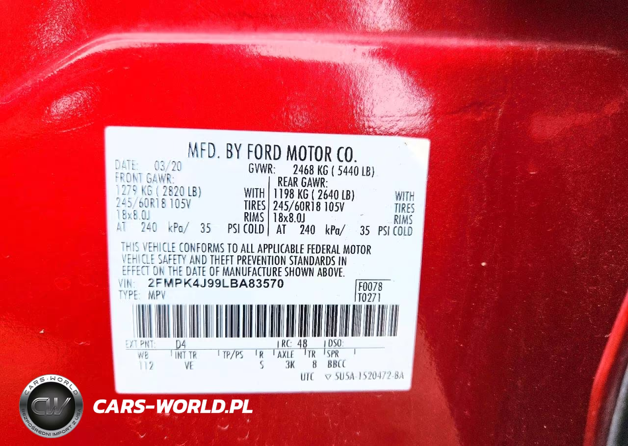 2020 Ford Edge Sel VIN:2FMPK4J99LBA83570 - 13