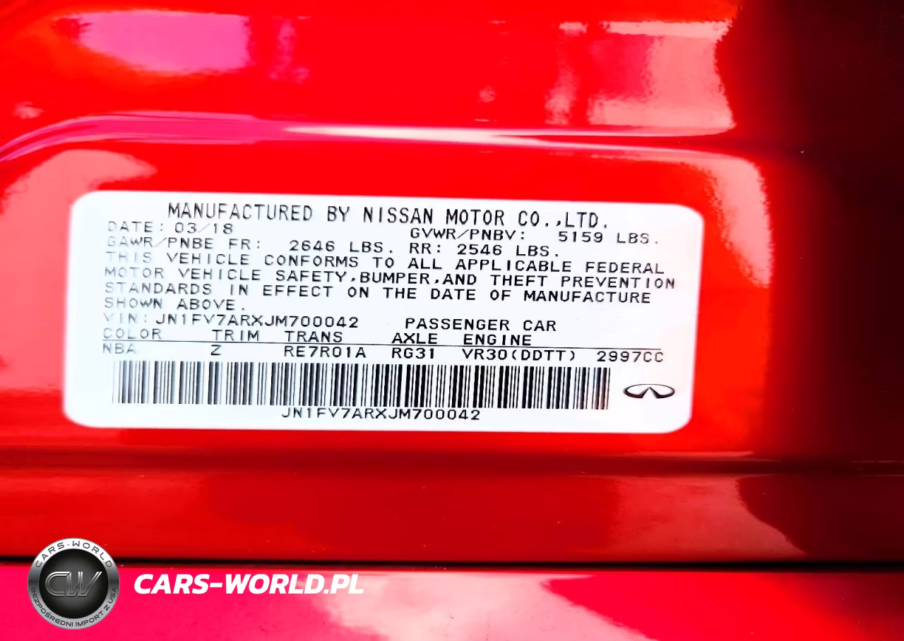 2018 Infiniti Q50 Red Sport 400 VIN:JN1FV7ARXJM700042 - 13