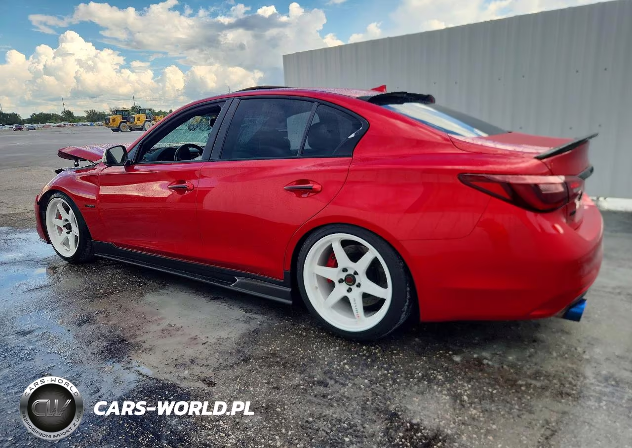 2018 Infiniti Q50 Red Sport 400 VIN:JN1FV7ARXJM700042 - 2