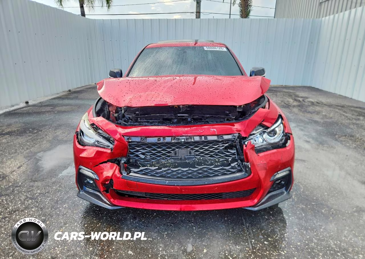 2018 Infiniti Q50 Red Sport 400 VIN:JN1FV7ARXJM700042 - 5