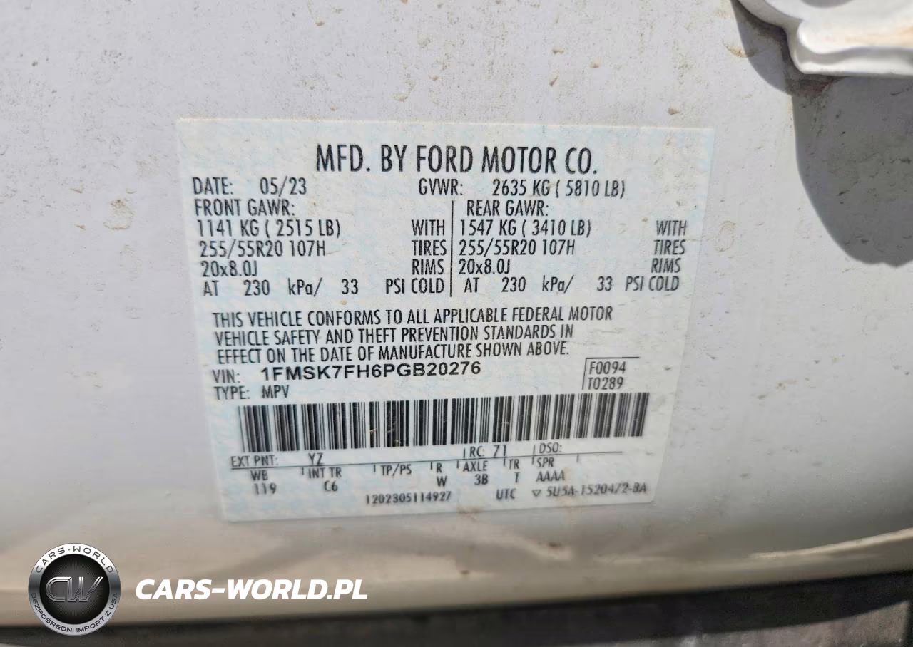 2023 Ford Explorer Limited VIN:1FMSK7FH6PGB20276 - 13