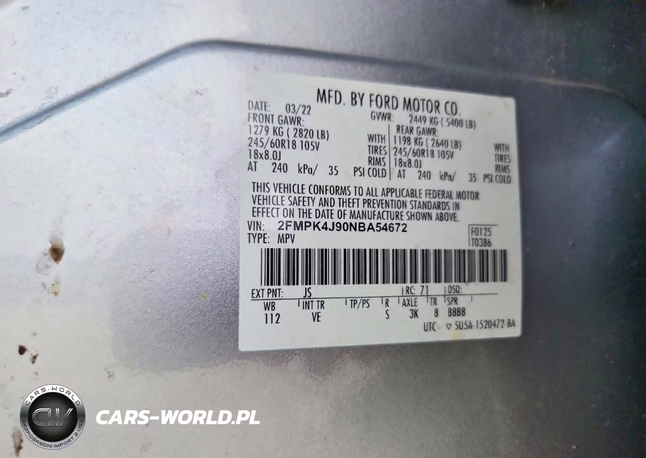 2022 Ford Edge Sel VIN:2FMPK4J90NBA54672 - 13