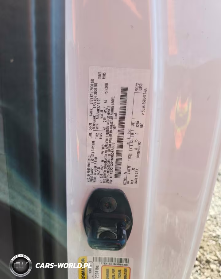 2021 Ford F150 Super Cab VIN:1FTEX1C51MKD88803 - 12