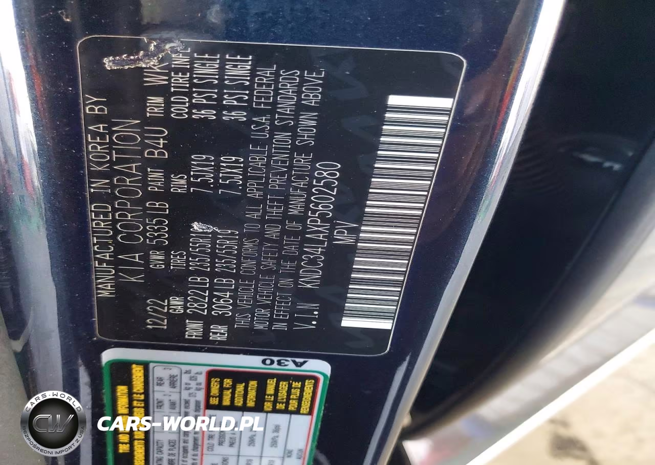 2023 Kia Ev6 Wind VIN:KNDC34LAXP5602580 - 12