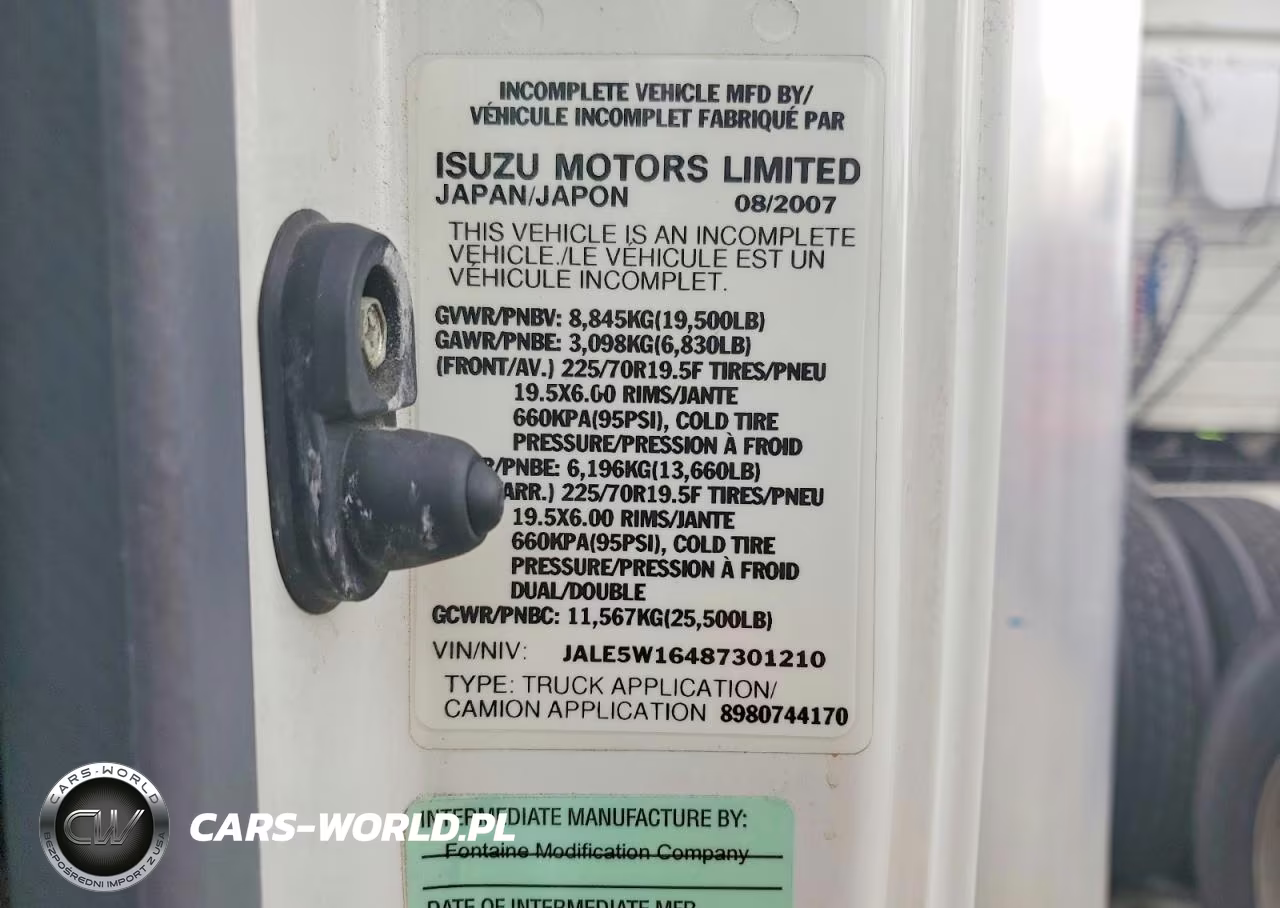 2008 Isuzu Nrr VIN:JALE5W16487301210 - 12