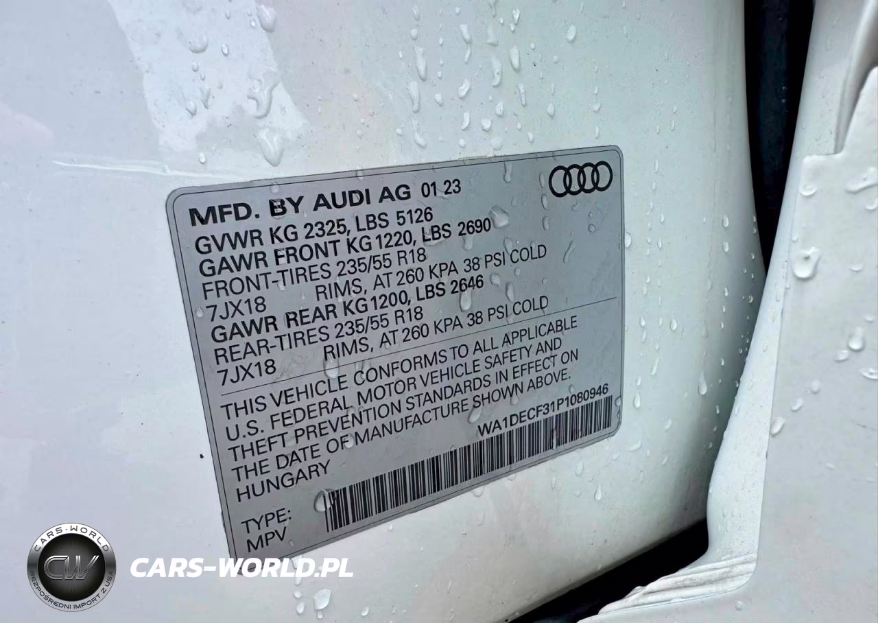 2023 Audi Q3 Premium S Line 45 VIN:WA1DECF31P1080946 - 10