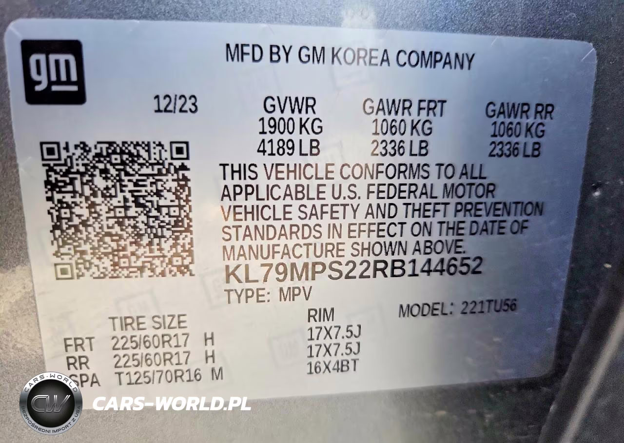 2024 Chevrolet Trailblazer Lt VIN:KL79MPS22RB144652 - 13