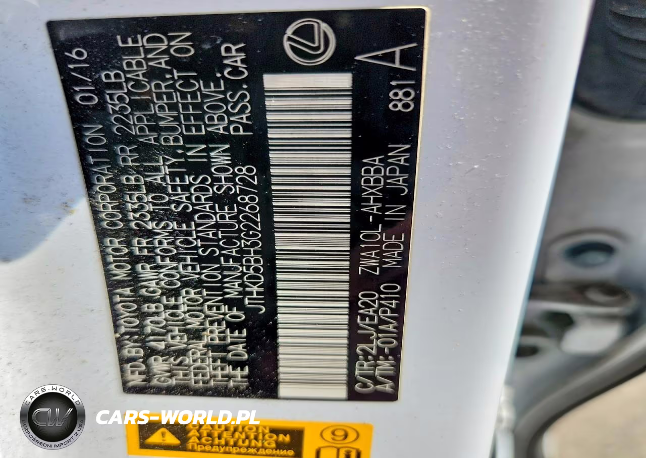 2016 Lexus Ct 200 VIN:JTHKD5BH3G2268728 - 12