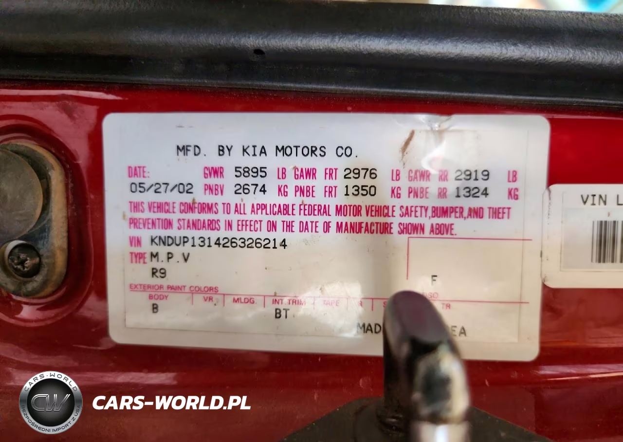 2002 Kia Sedona Lx VIN:KNDUP131426326214 - 13