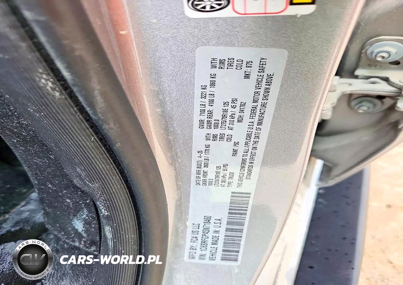 2025 Ram 1500 Tradesman VIN:1C6SRFGP4SN718460 - 12