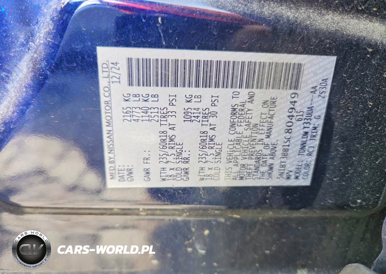 2025 Nissan Rogue Sv VIN:5N1BT3BB1SC804949 - 13