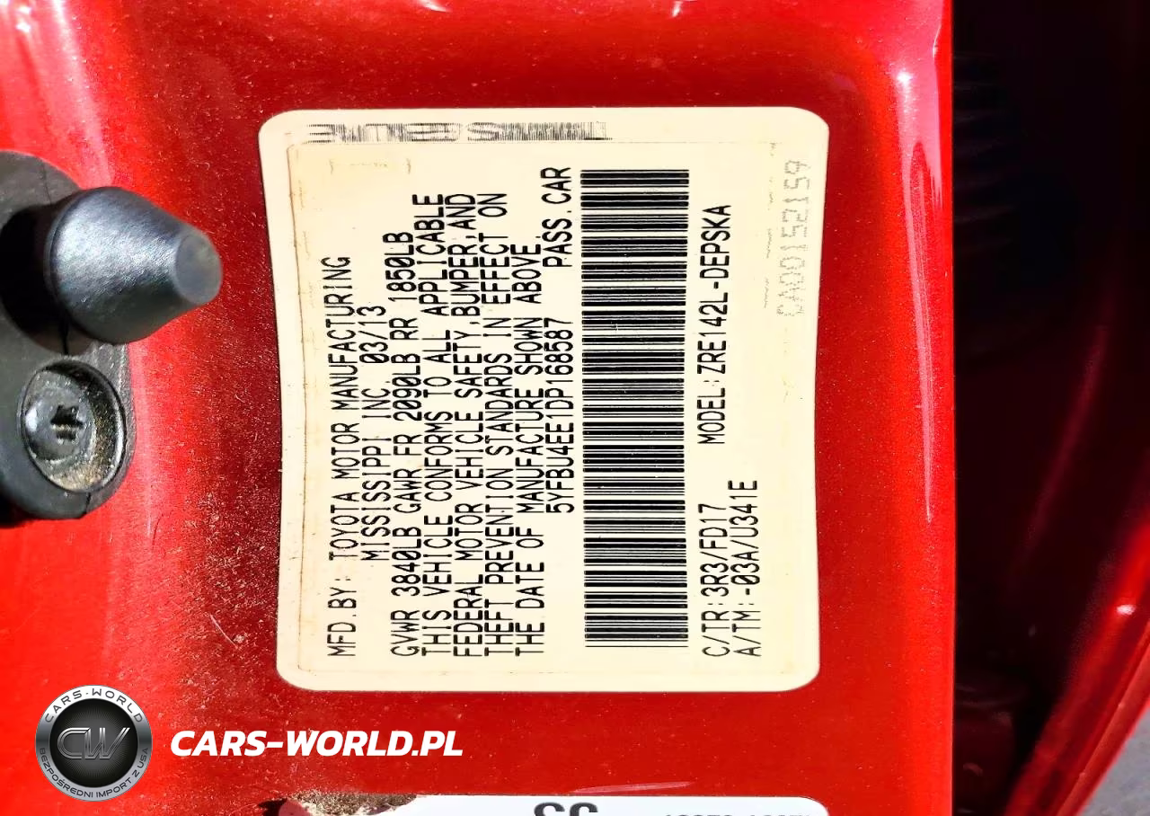 2013 Toyota Corolla S VIN:5YFBU4EE1DP168587 - 12