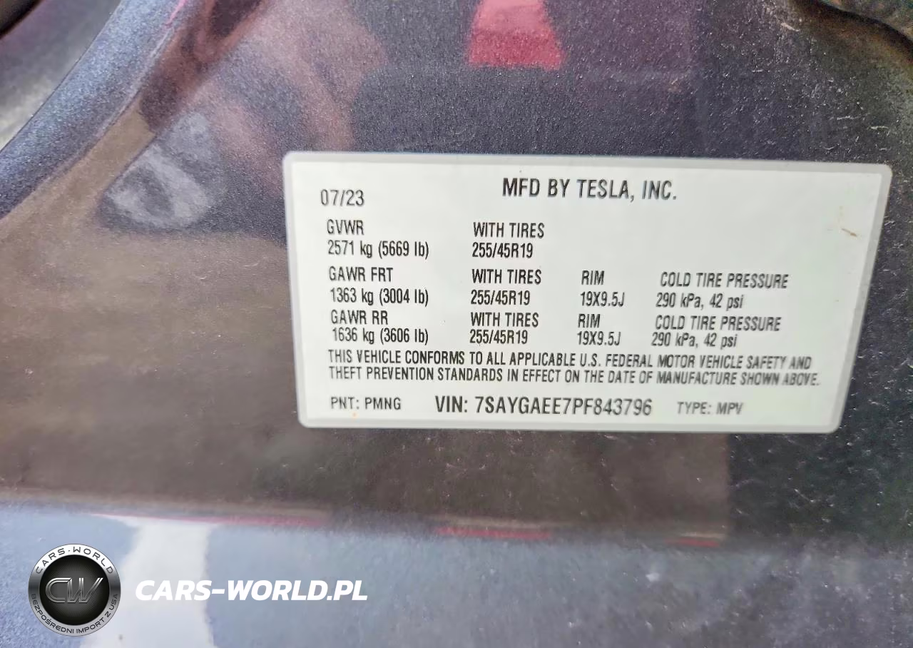 2023 Tesla Model Y VIN:7SAYGAEE7PF843796 - 12