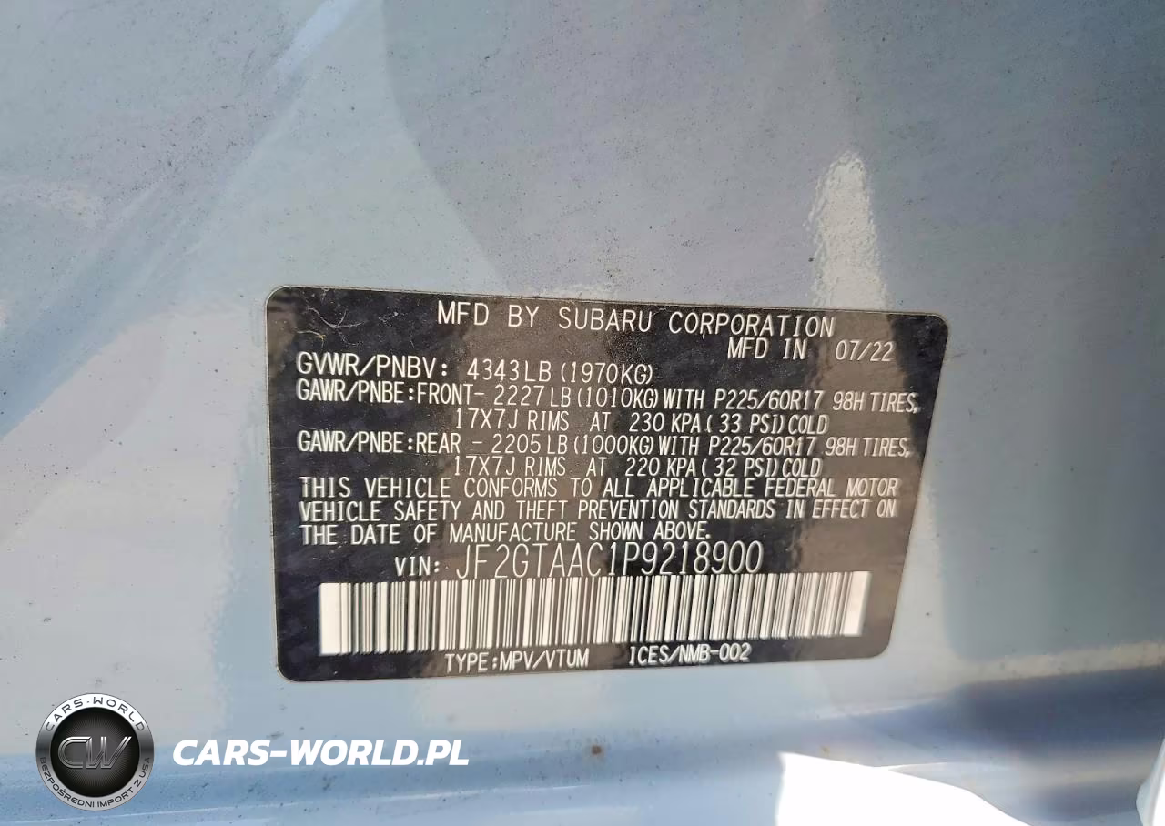 2023 Subaru Crosstrek VIN:JF2GTAAC1P9218900 - 13