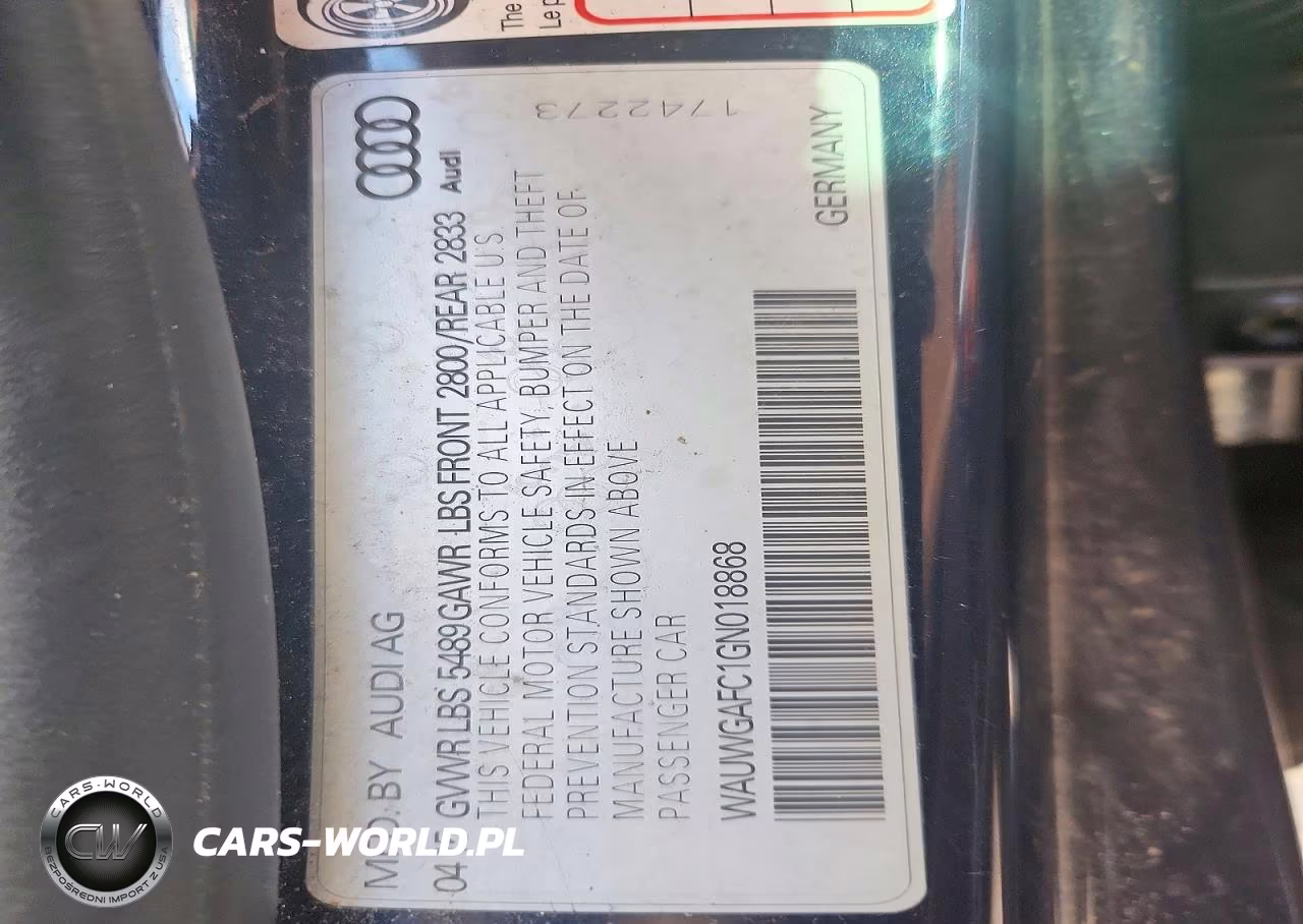 2016 Audi A7 Premium Plus VIN:WAUWGAFC1GN018868 - 12