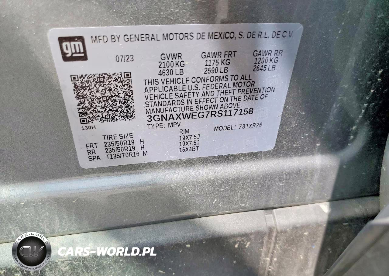 2024 Chevrolet Equinox Rs VIN:3GNAXWEG7RS117158 - 13