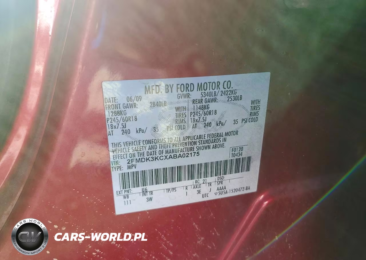 2010 Ford Edge Limited VIN:2FMDK3KCXABA02175 - 13