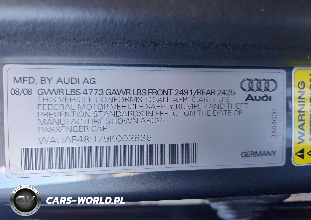 2009 Audi A4 2.0T Cabriolet VIN:WAUAF48H79K003836 - 12