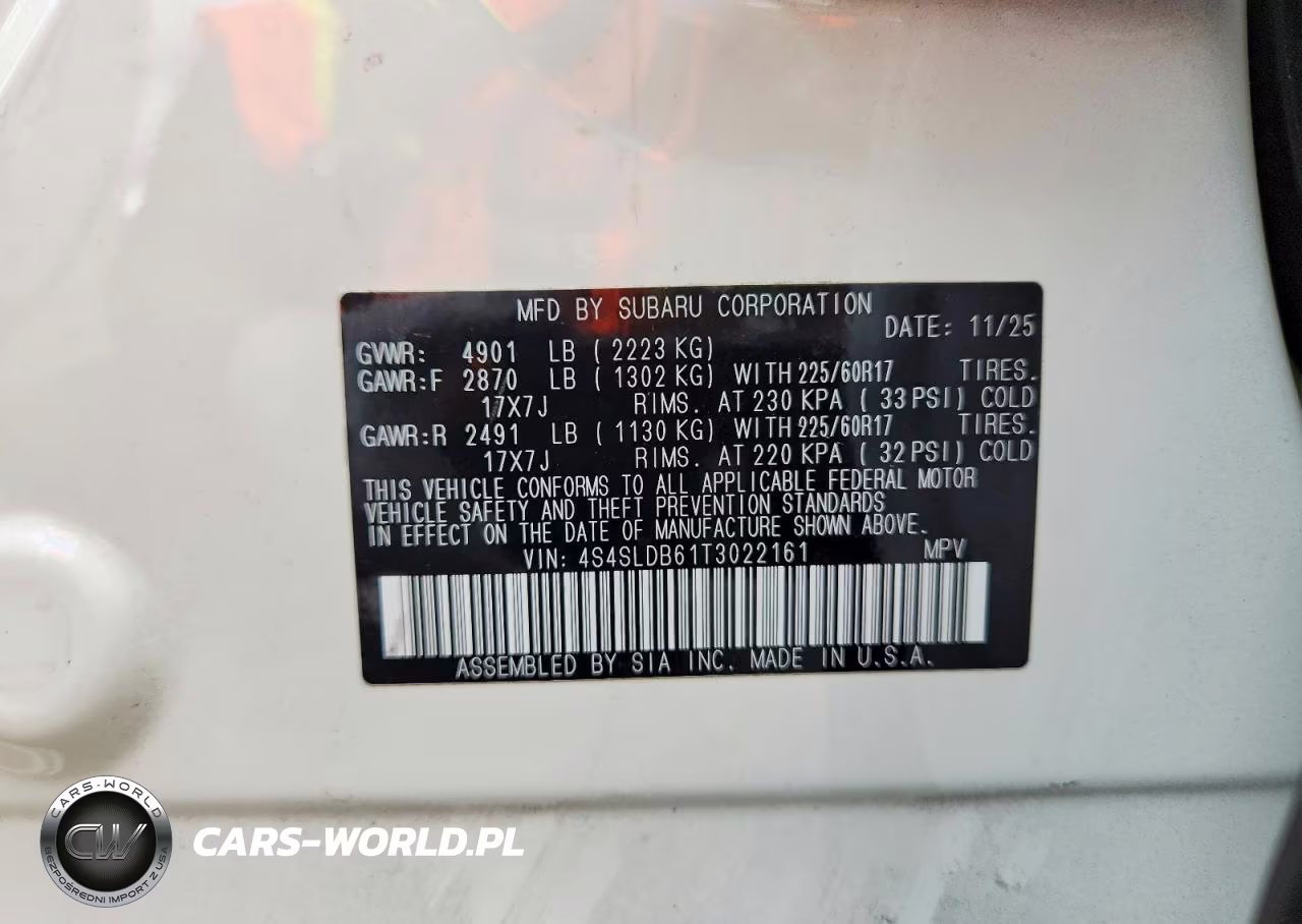 2026 Subaru Forester Premium VIN:4S4SLDB61T3022161 - 14