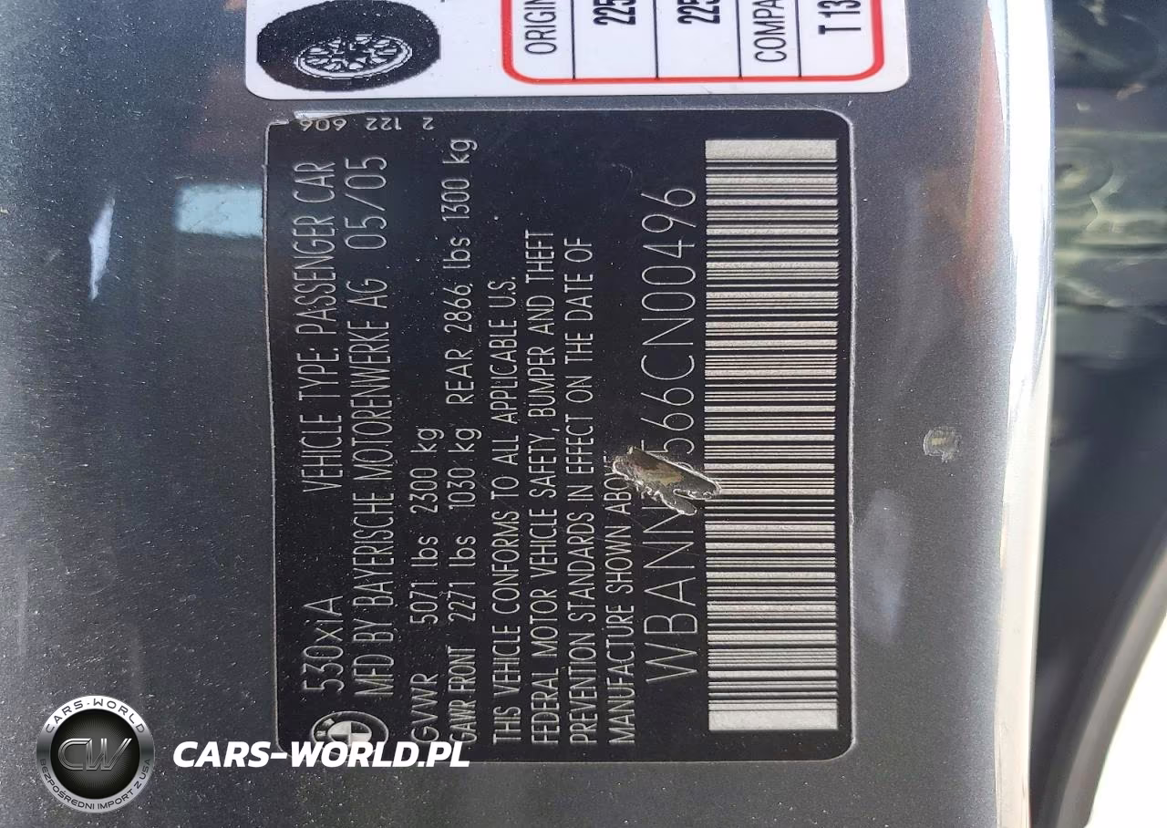 2006 BMW 530 Xit VIN:WBANN73566CN00496 - 12