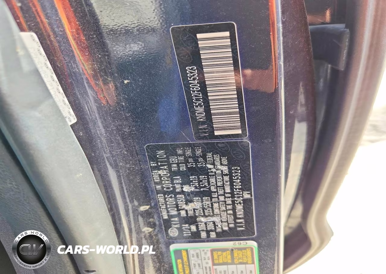 2015 Kia Sedona Sxl VIN:KNDME5C12F6045323 - 13