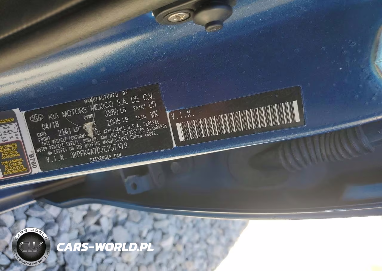 2018 Kia Forte Lx VIN:3KPFK4A70JE257479 - 12