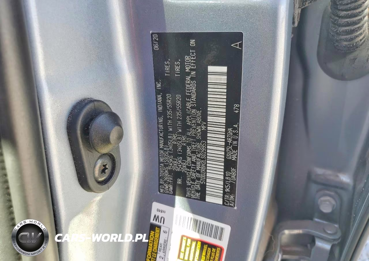 2020 Toyota Highlander Limited VIN:5TDDZRBH2LS029953 - 13