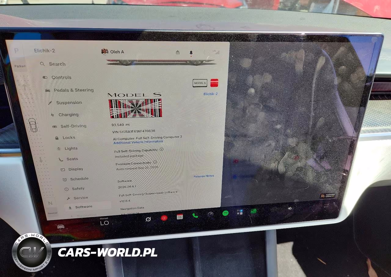 2022 Tesla Model S VIN:5YJSA1E61NF470636 - 9