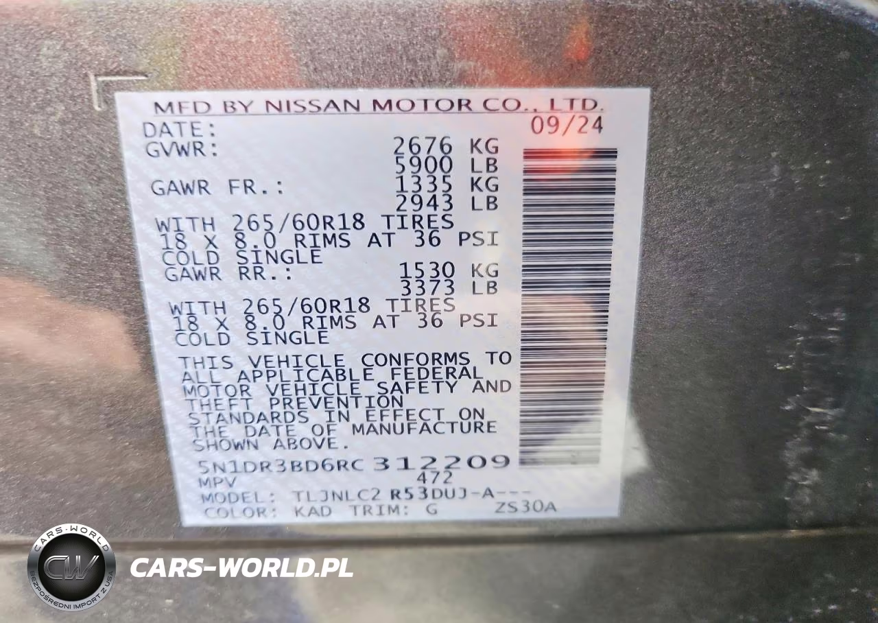 2024 Nissan Pathfinder Rock Creek VIN:5N1DR3BD6RC312209 - 13