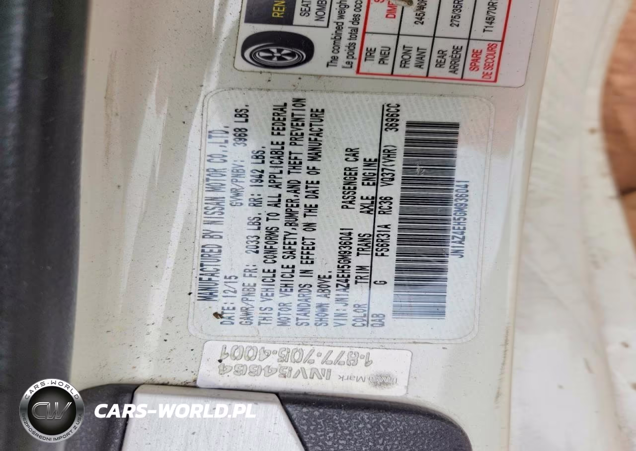 2016 Nissan 370Z Sport VIN:JN1AZ4EH5GM936041 - 12