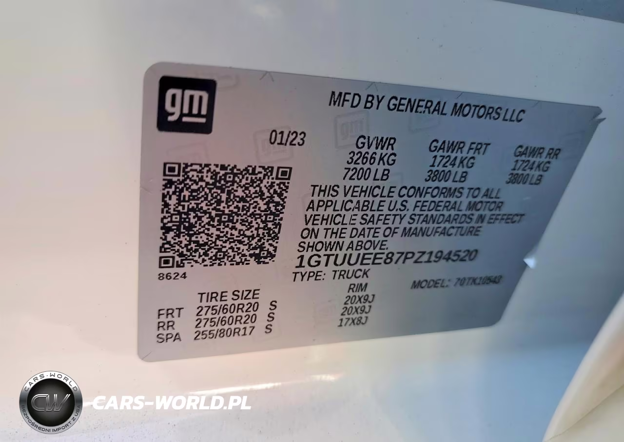 2023 GMC Sierra K1500 At4 VIN:1GTUUEE87PZ194520 - 12