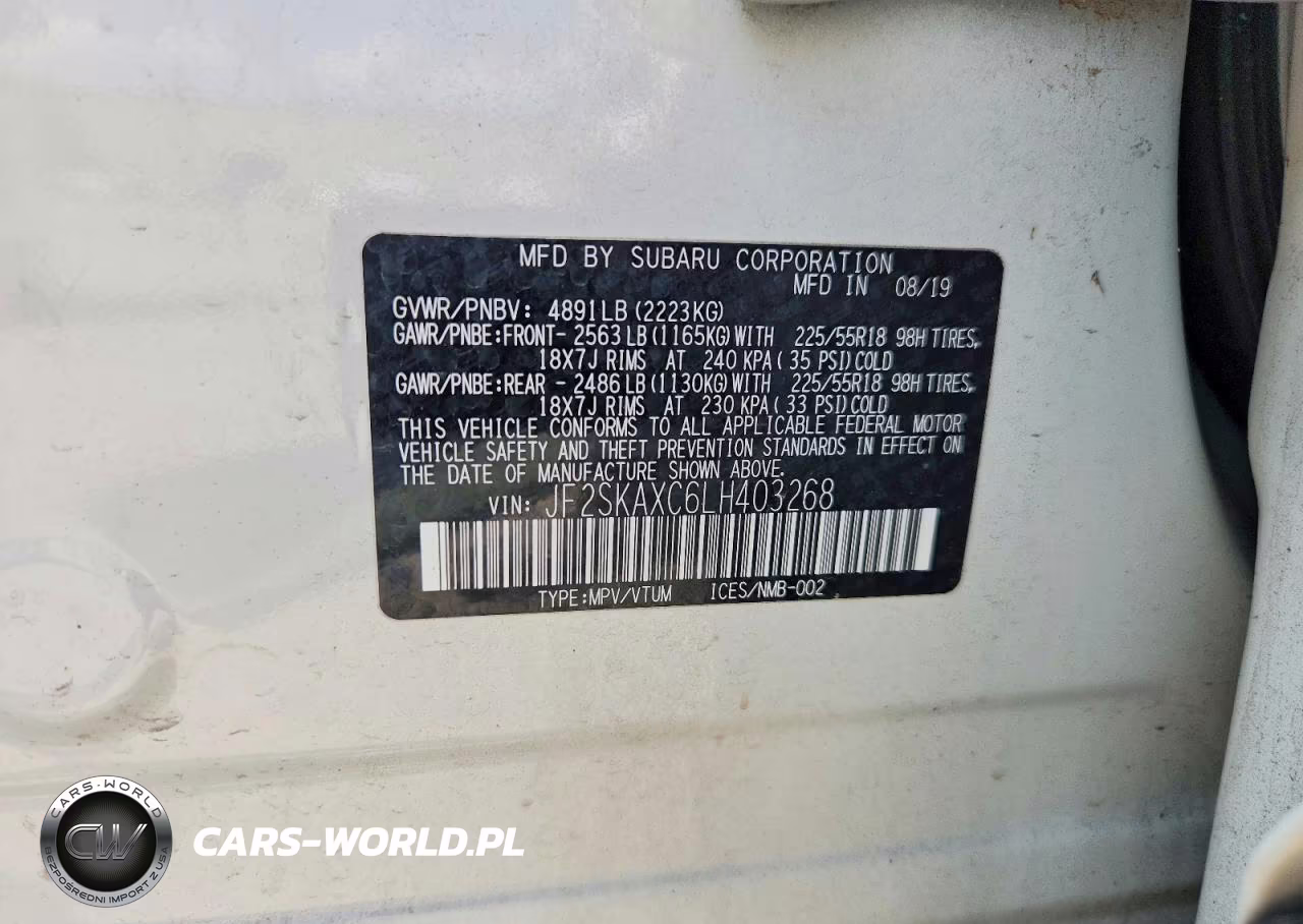 2020 Subaru Forester Touring VIN:JF2SKAXC6LH403268 - 13