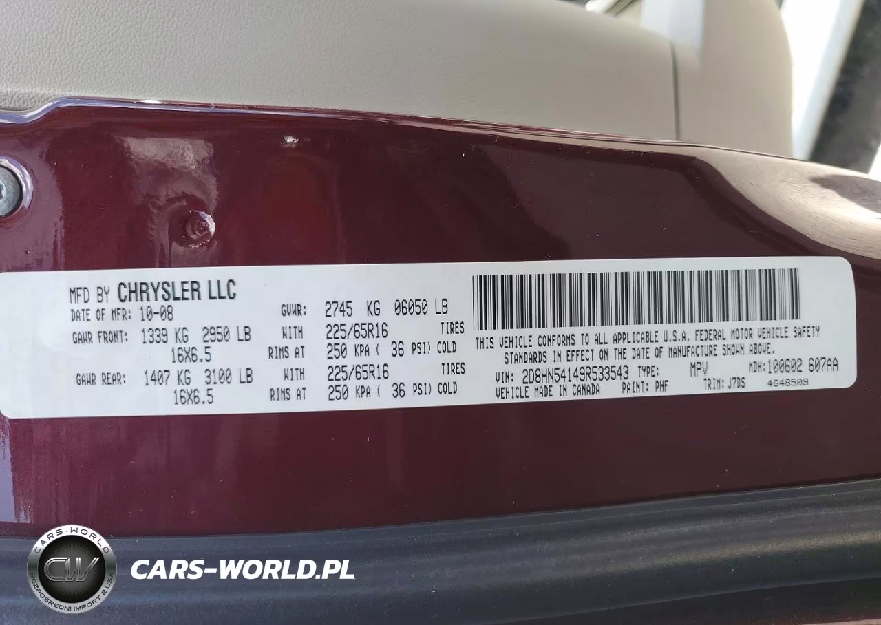 2009 Dodge Grand Caravan Sxt VIN:2D8HN54149R533543 - 13